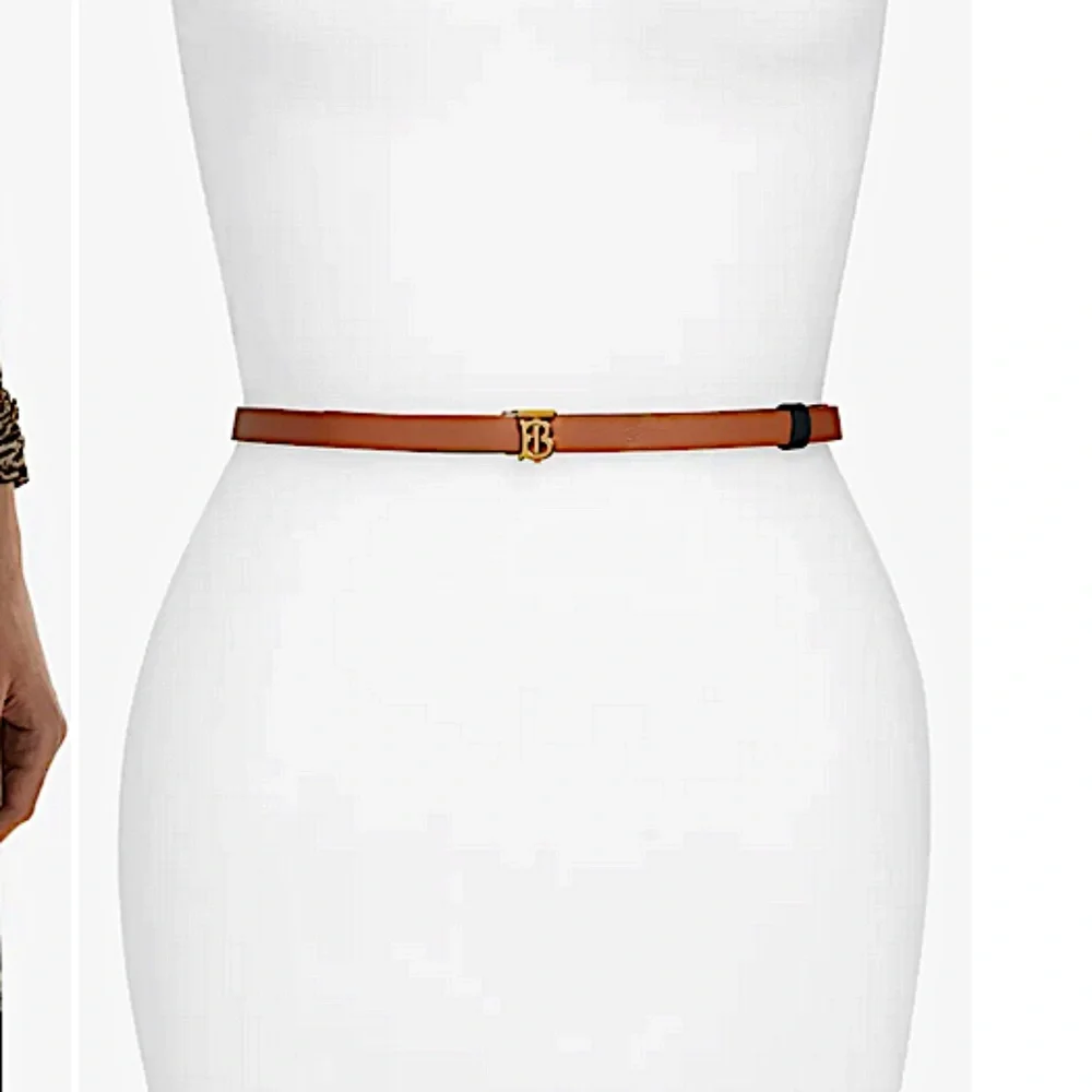 Monogram Motif Reversible Leather Belt Burberry - Picture 8 of 13